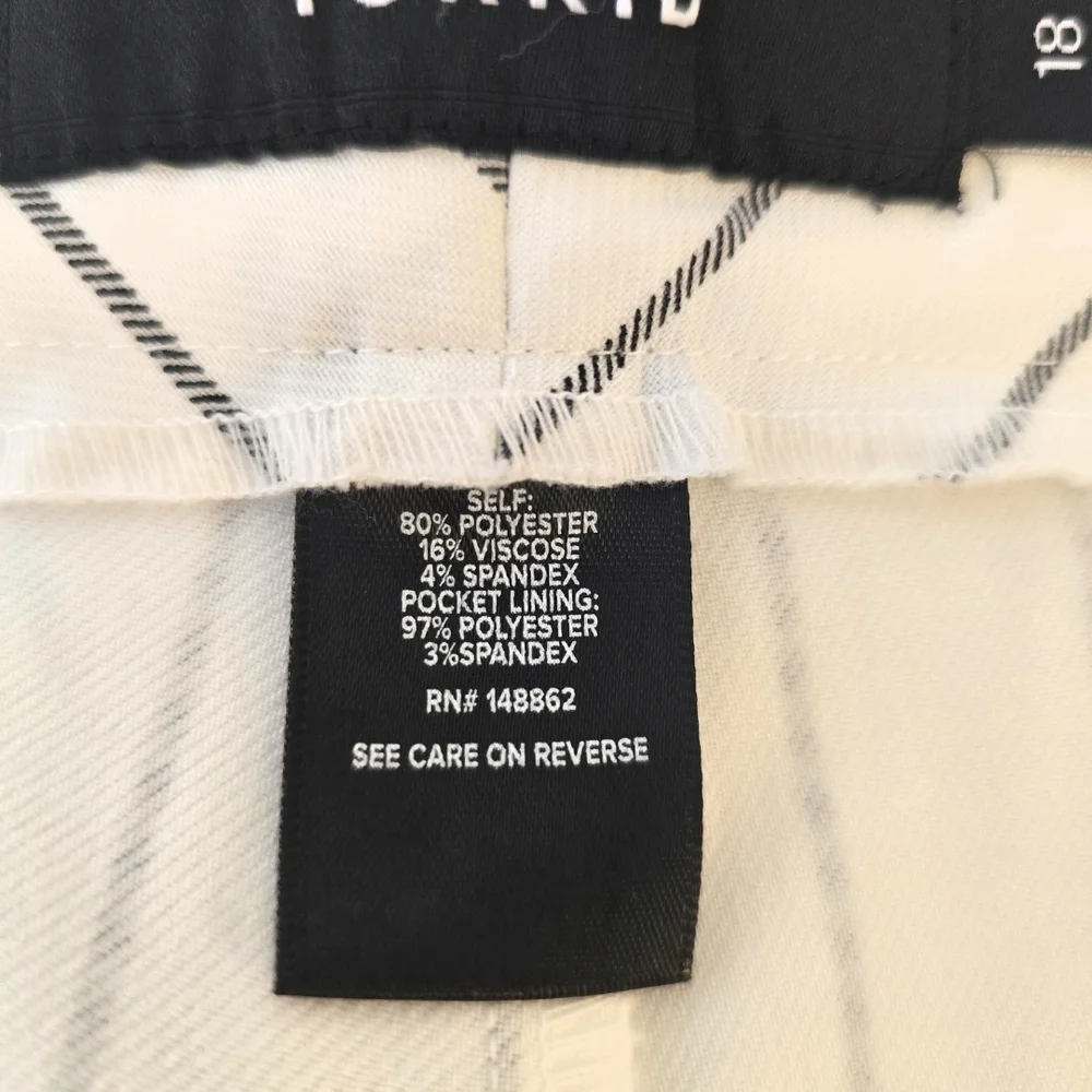torrid White High-Waist Pinstripe Shorts